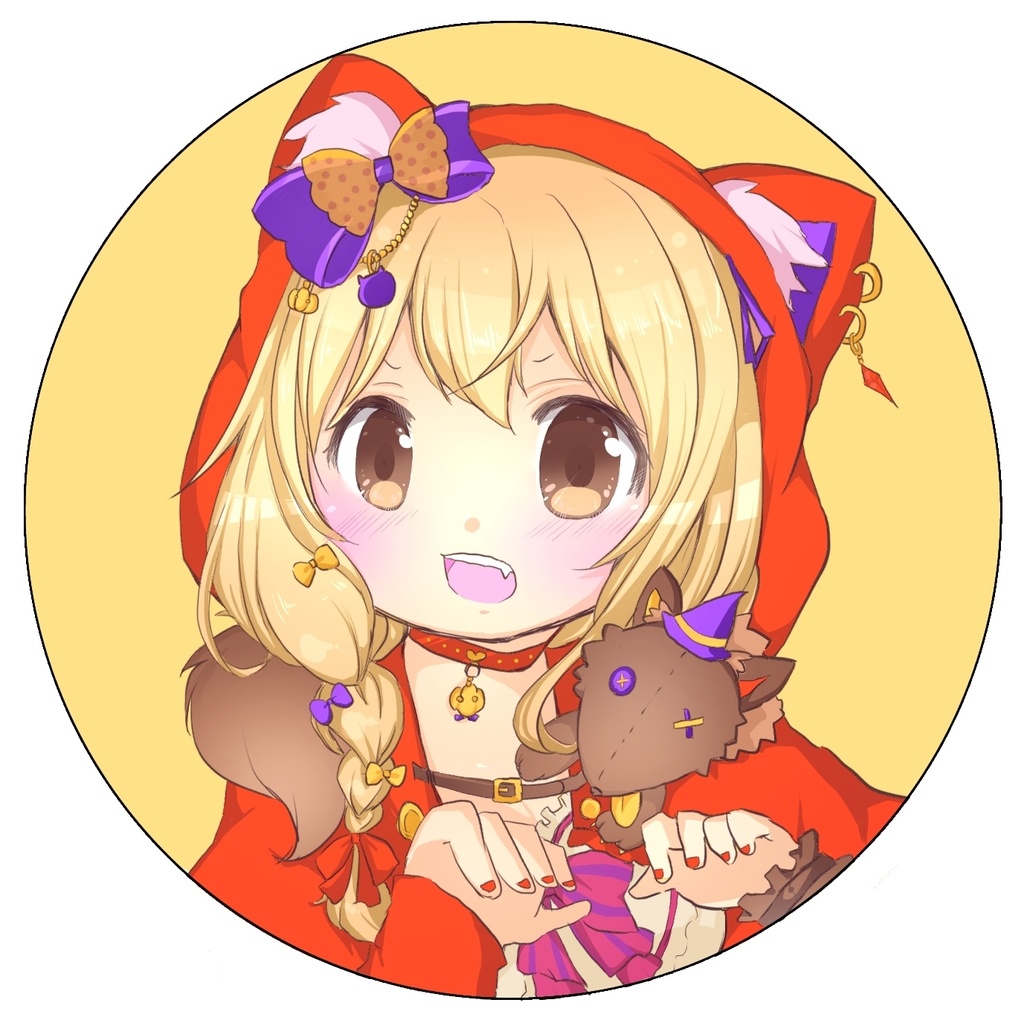 ハロウィン有咲缶バッジ  25mm