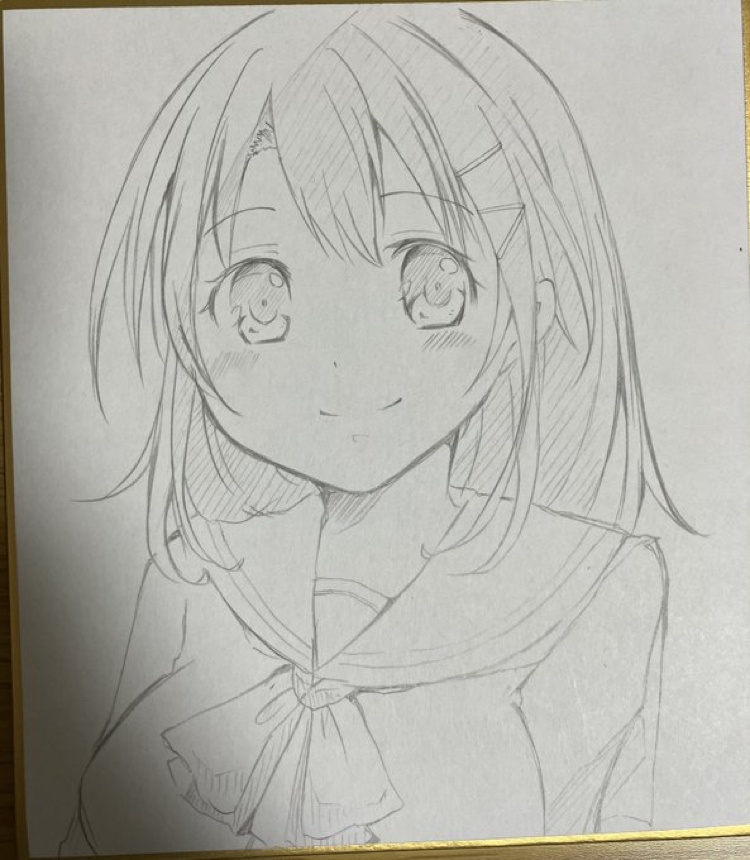 オリジナル女の子色紙