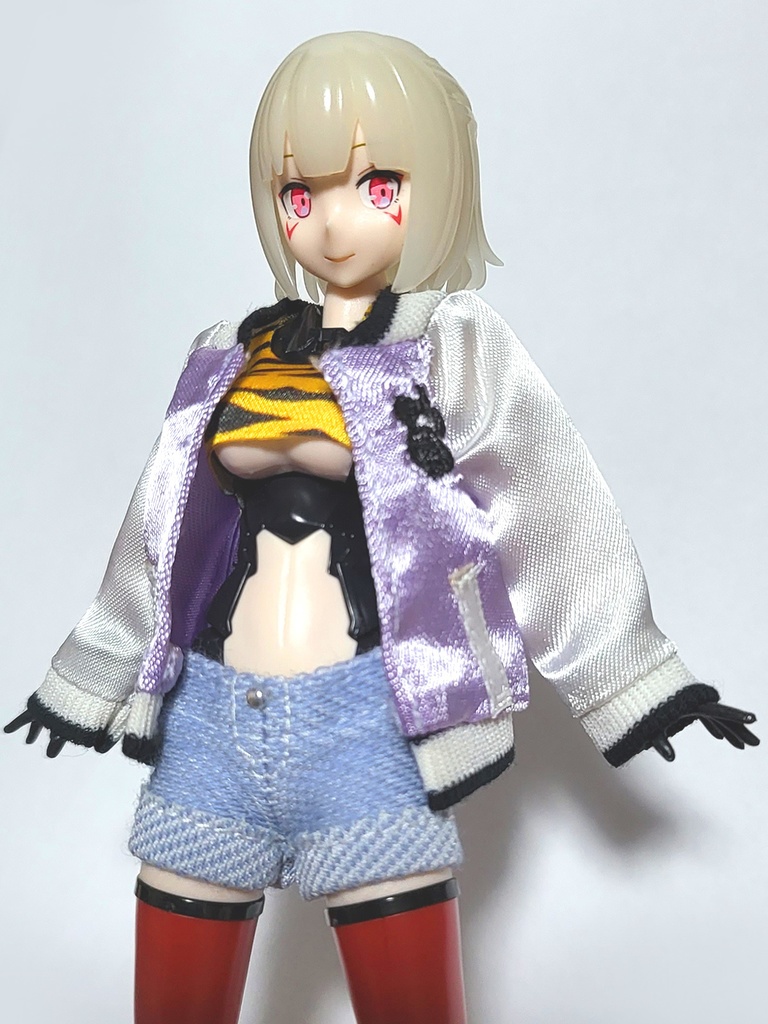 1/12可動フィギュア用 ねこスカジャン(全4色)