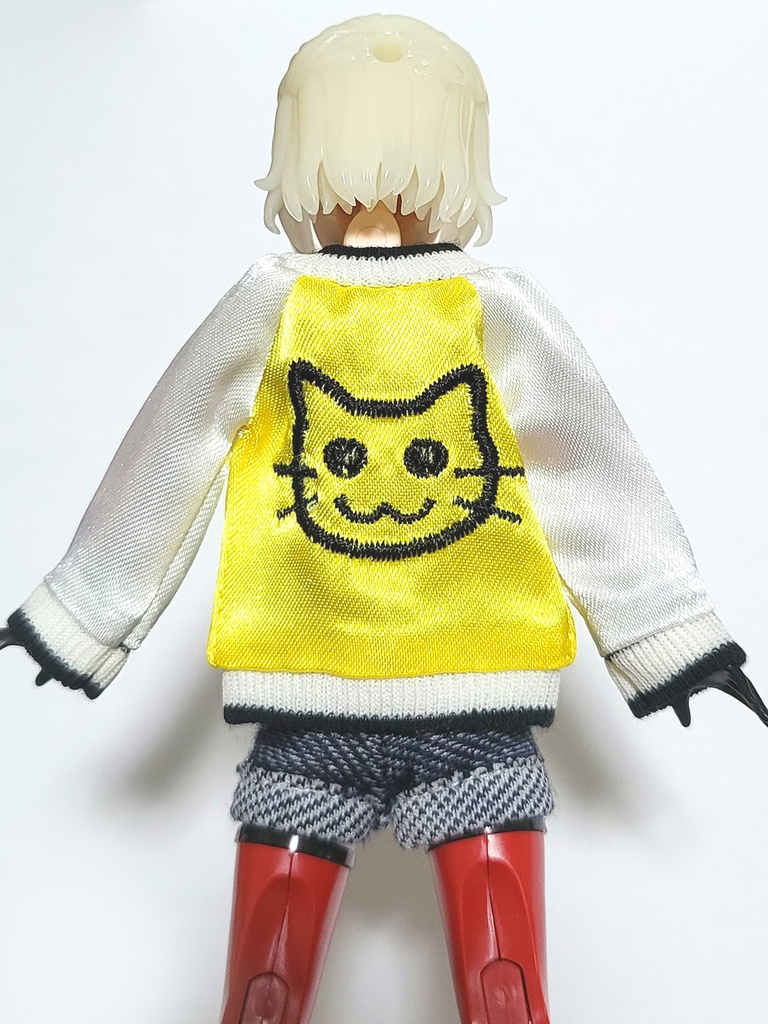 1/12可動フィギュア用 ねこスカジャン(全4色)