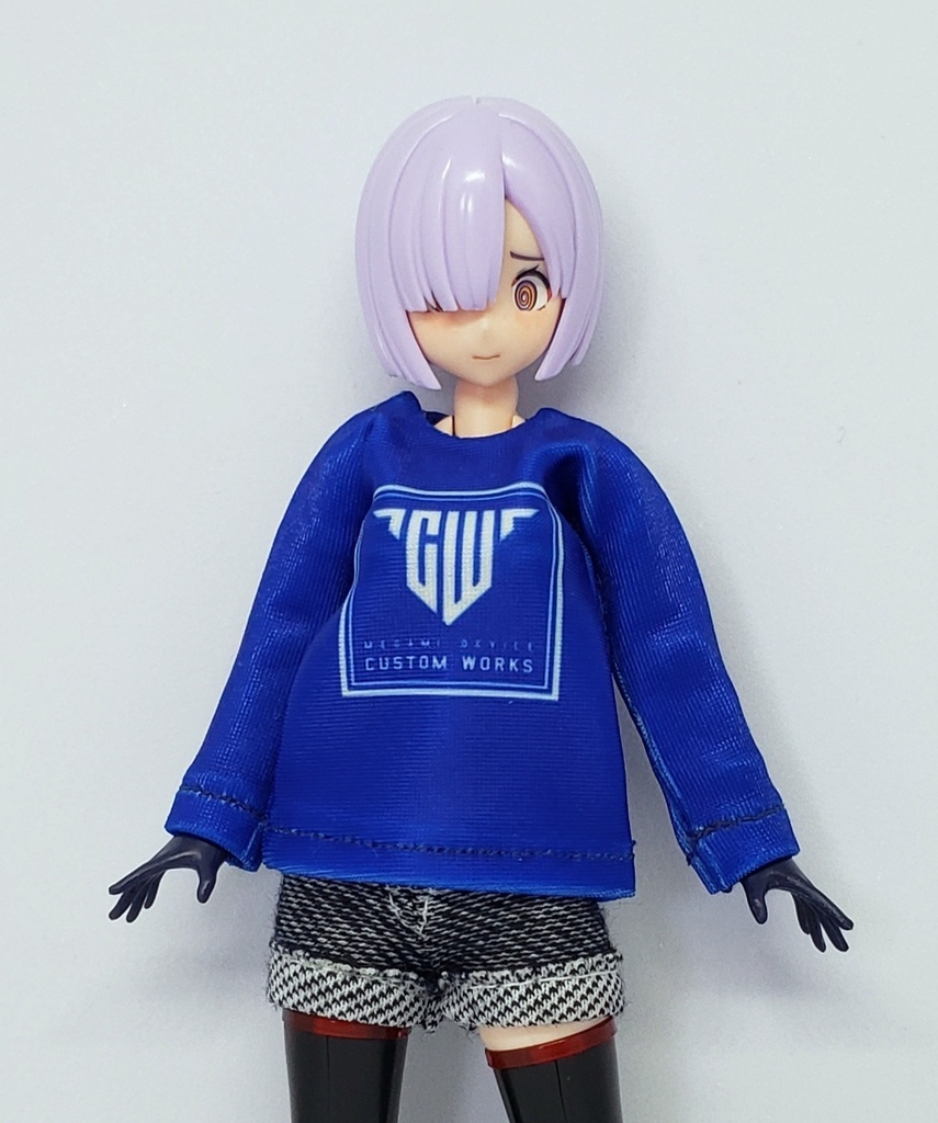 のび~るメガミシャツ(長袖) 昇華転写印刷