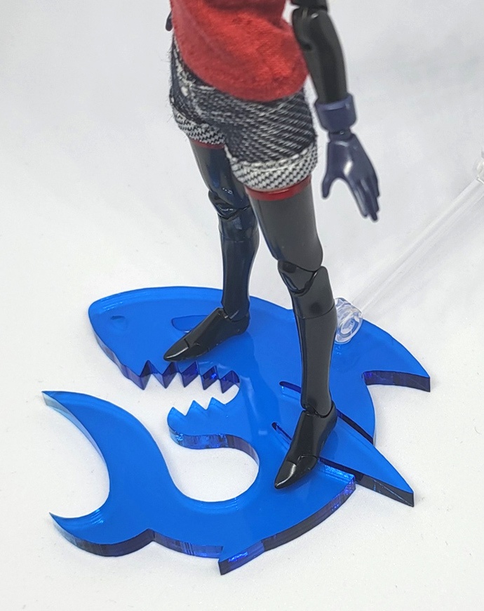 汎用アクリル台座 サメ、ハート、ドクロ