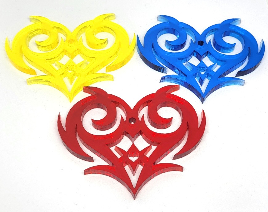 汎用アクリル台座 サメ、ハート、ドクロ