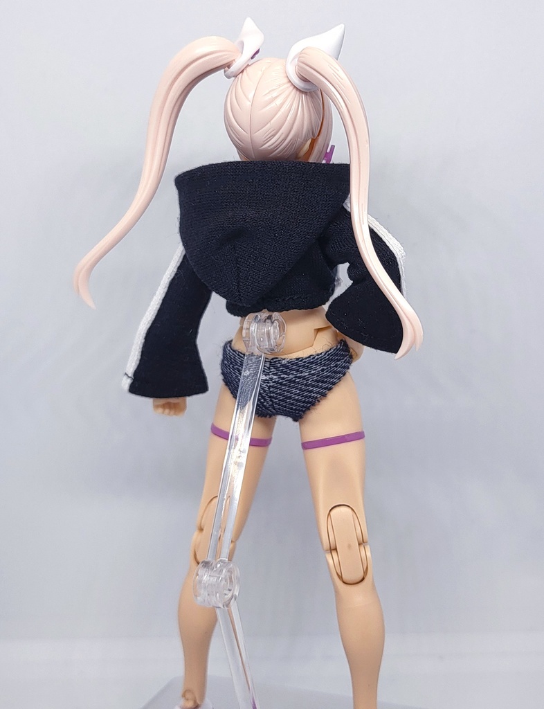 (新色追加)1/12 ショートパーカー(黒、赤、白、青、黄)