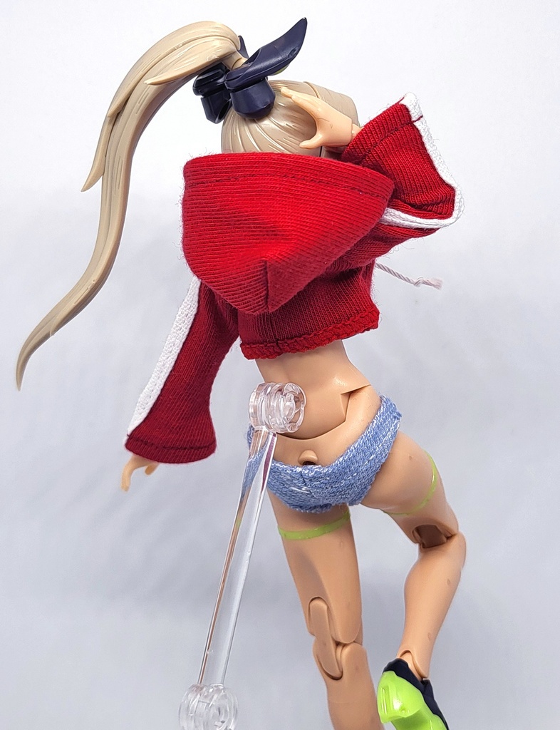 (新色追加)1/12 ショートパーカー(黒、赤、白、青、黄)