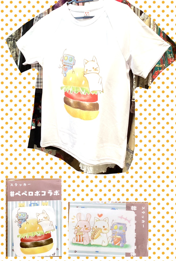 I❤️ハンバーガーTシャツ＆ステッカー