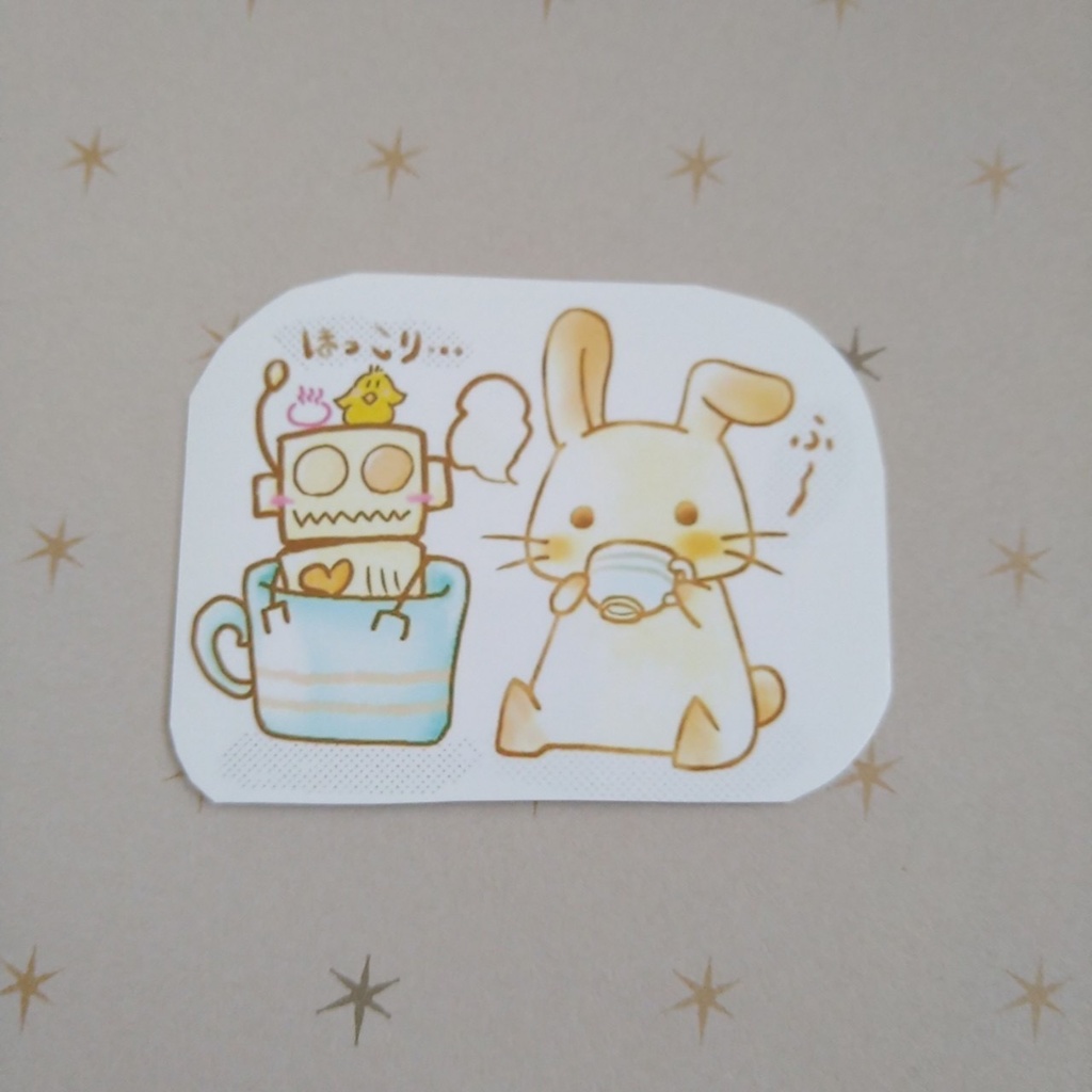 ステッカー250円、かふぇ