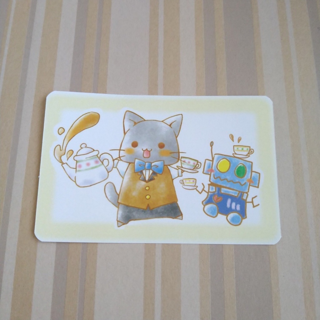 ステッカー300円、カフェマスター