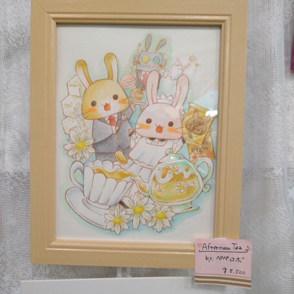 A5サイズ額装原画