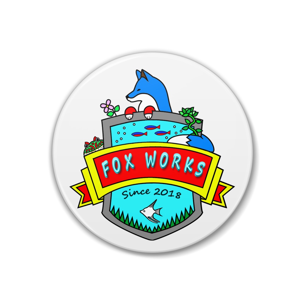 FOX WORKS　缶バッチ