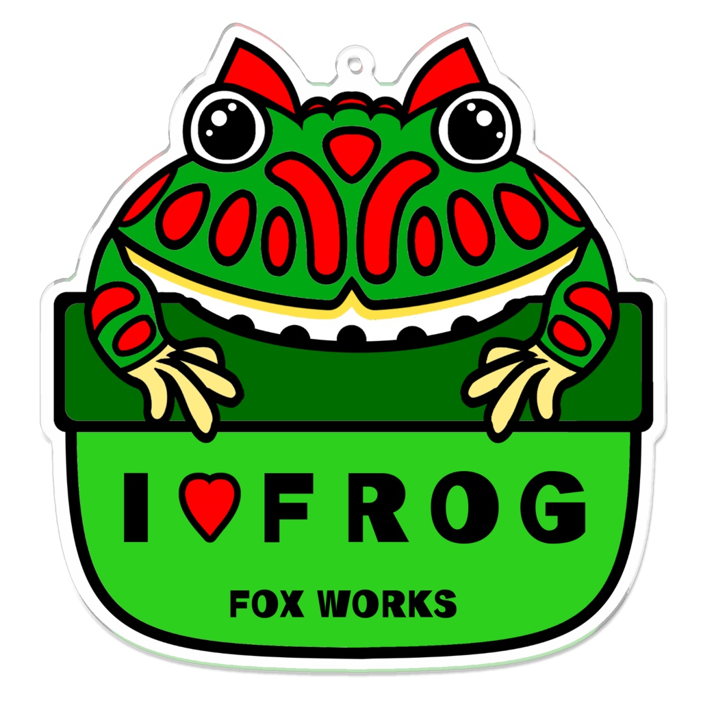 I♥FROGアクリルキーホルダー