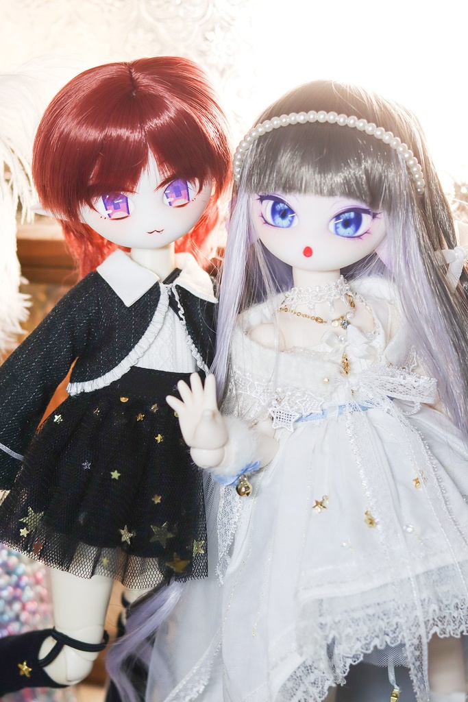 【無料配布】球体関節人形ヘッドモデルファイル スペースたん&宇宙魚