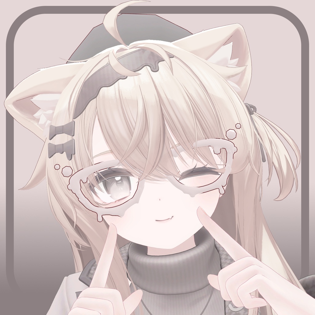 【エク-Eku対応】ChocolateBeret & Glasses【MA対応】