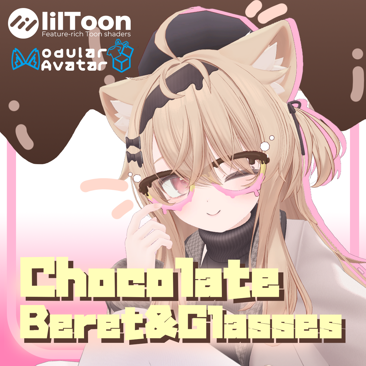 【エク-Eku対応】ChocolateBeret & Glasses【MA対応】