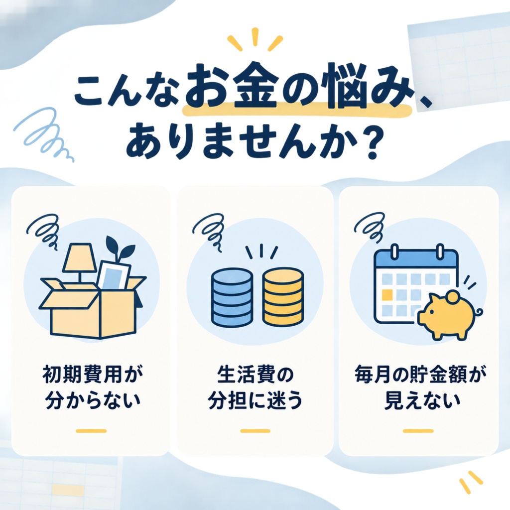 一人暮らし・同棲のお金管理セット|初期費用・家計・費用分担・貯金をExcelで一括管理