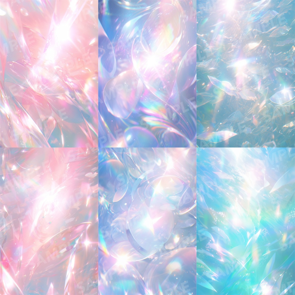 【背景素材】プリズム 光 ホログラム オーロラ パーティクル 宝石 クリスタル キラキラ チカチカ 塵 エフェクト 空気感 世界観 90枚【画集】【コンセプトアート】