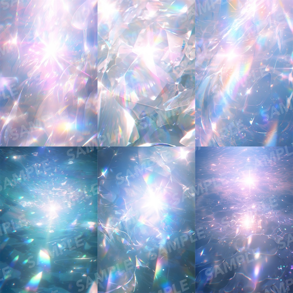 【背景素材】プリズム 光 ホログラム オーロラ パーティクル 宝石 クリスタル キラキラ チカチカ 塵 エフェクト 空気感 世界観 90枚【画集】【コンセプトアート】