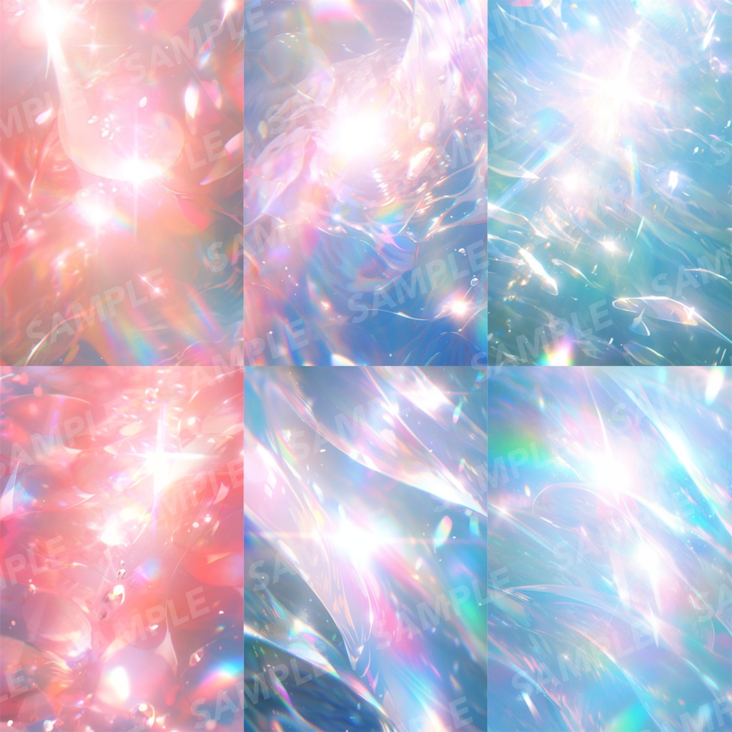 【背景素材】プリズム 光 ホログラム オーロラ パーティクル 宝石 クリスタル キラキラ チカチカ 塵 エフェクト 空気感 世界観 90枚【画集】【コンセプトアート】