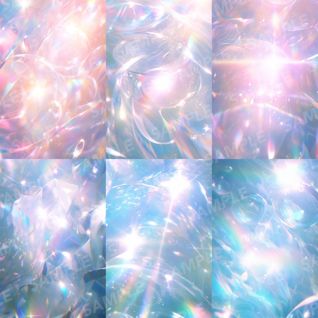 【背景素材】プリズム 光 ホログラム オーロラ パーティクル 宝石 クリスタル キラキラ チカチカ 塵 エフェクト 空気感 世界観 90枚【画集】【コンセプトアート】