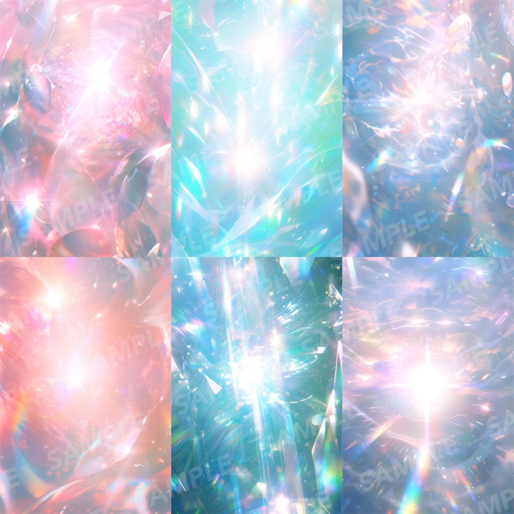 【背景素材】プリズム 光 ホログラム オーロラ パーティクル 宝石 クリスタル キラキラ チカチカ 塵 エフェクト 空気感 世界観 90枚【画集】【コンセプトアート】