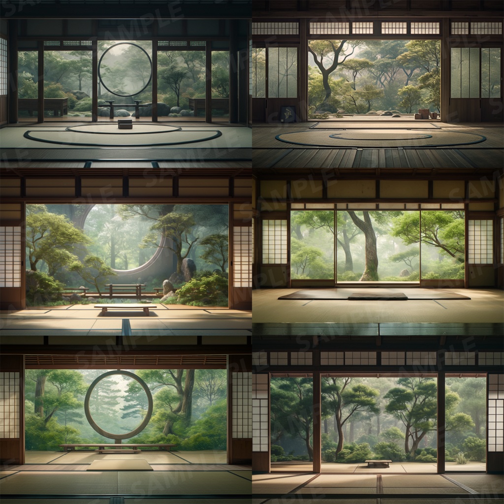 【背景素材】和室 座敷 畳 茶室 床の間 数寄屋 書院 庭園 屋敷 和モダン 日本建築 和風 世界観 30枚【画集】【コンセプトアート】