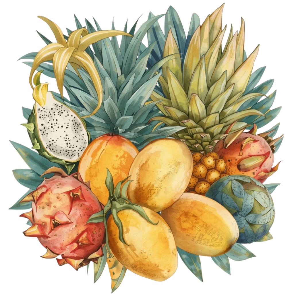 ベトナム・ホーチミン女子旅シリーズ クリップアート 全20種(PNG/背景透過)