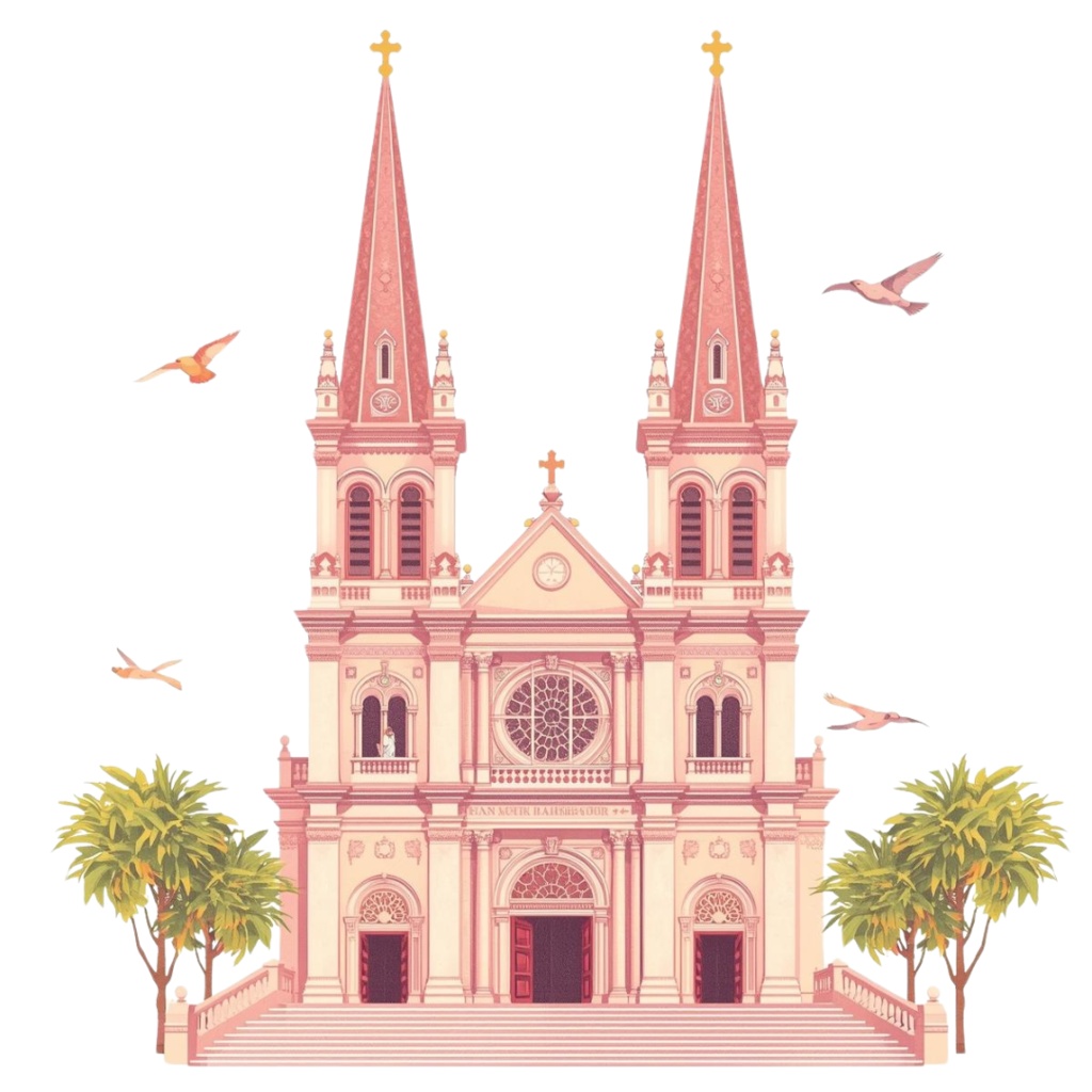 ベトナム・ホーチミン女子旅シリーズ クリップアート 全20種(PNG/背景透過)