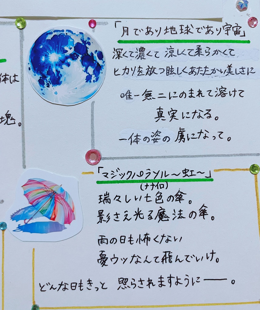 ステッカー『月であり地球であり宇宙』