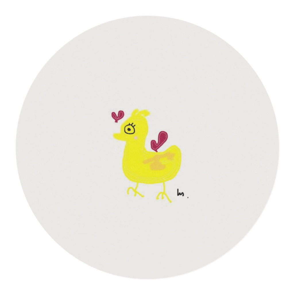 黄色のカナリア柄 マスキングテープ幅15mm