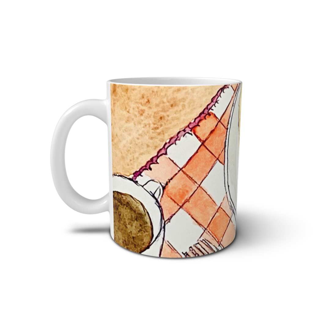 イラスト『朝食』マグカップ