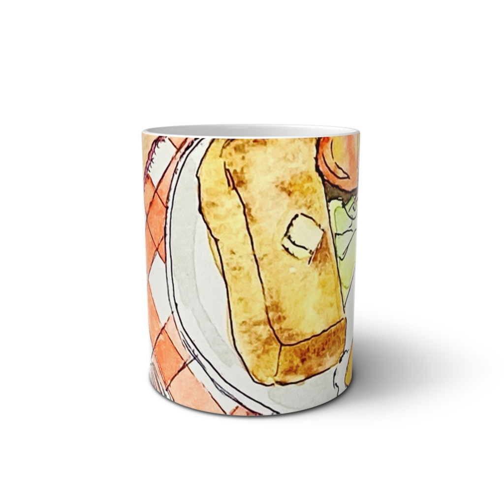 イラスト『朝食』マグカップ