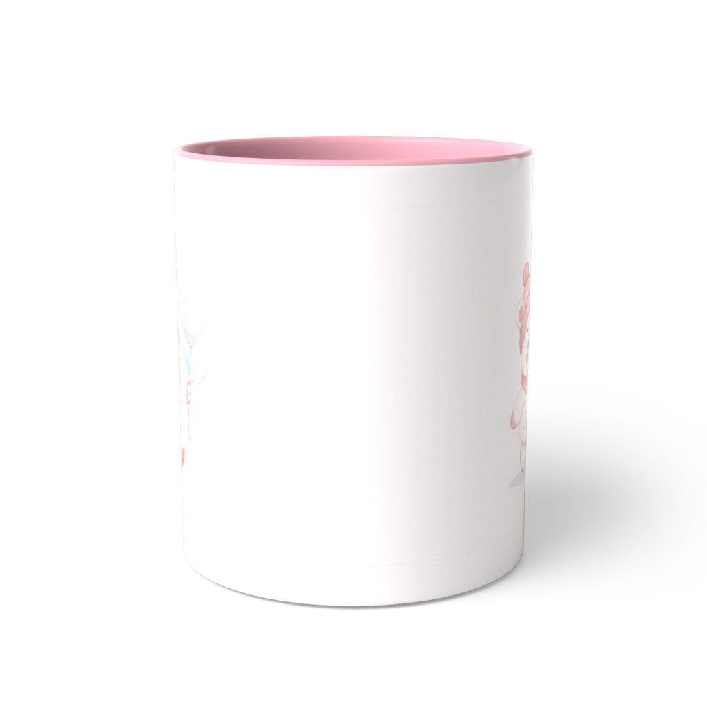 冬のくまさんのマグカップ(ピンクver.)