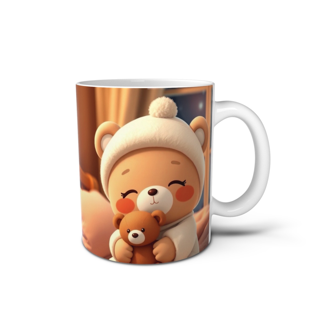 冬のくまさんマグカップ