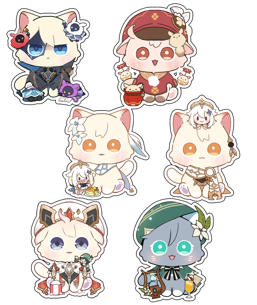 【原神：モンド】にゃんしんアクスタモンドセット（６種類）