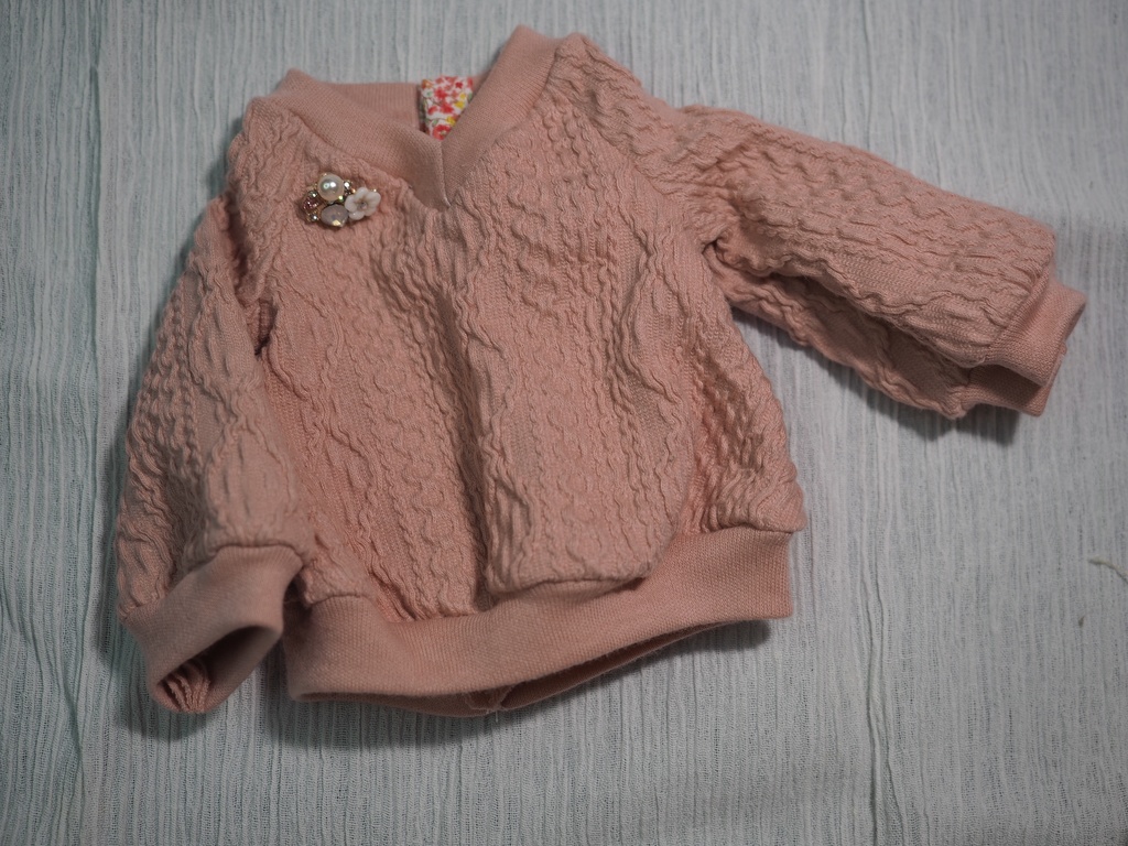 40㎝ドール対応 ふだんぎ 桜色