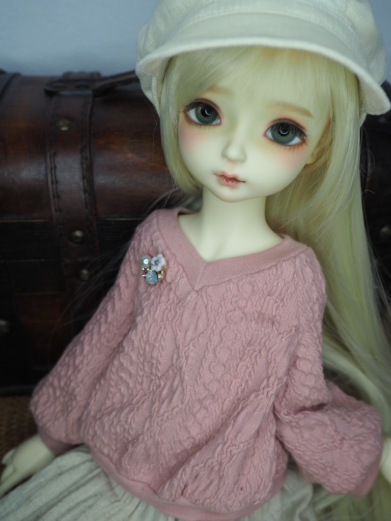 40㎝ドール対応 ふだんぎ 桜色