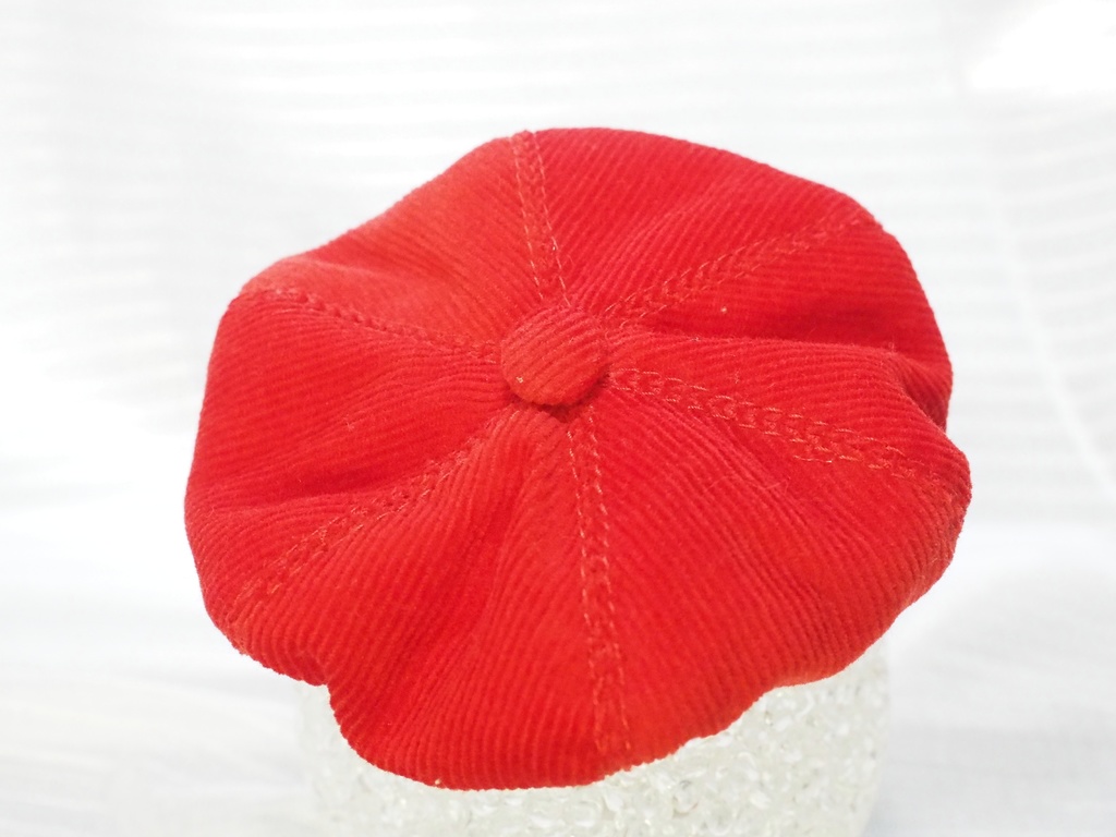 6-7インチ 頭囲約19㎝ 幼SD DP キャスケット 赤