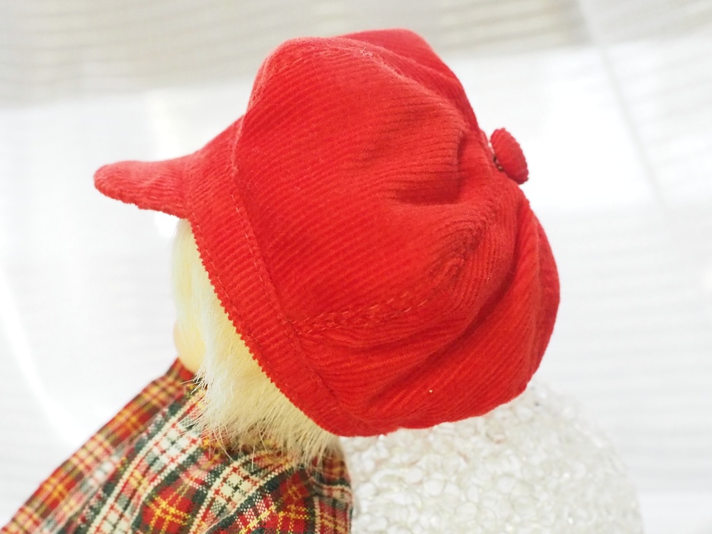 6-7インチ 頭囲約19㎝ 幼SD DP キャスケット 赤