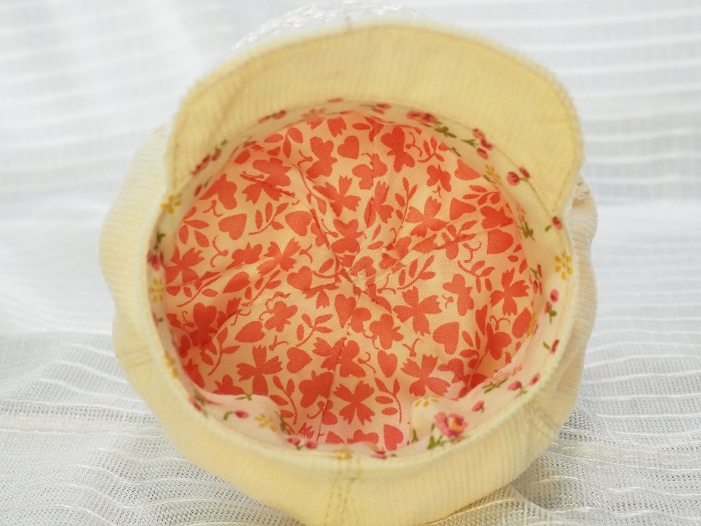 6-7インチ 頭囲約19㎝ 幼SD DP キャスケット オフホワイト