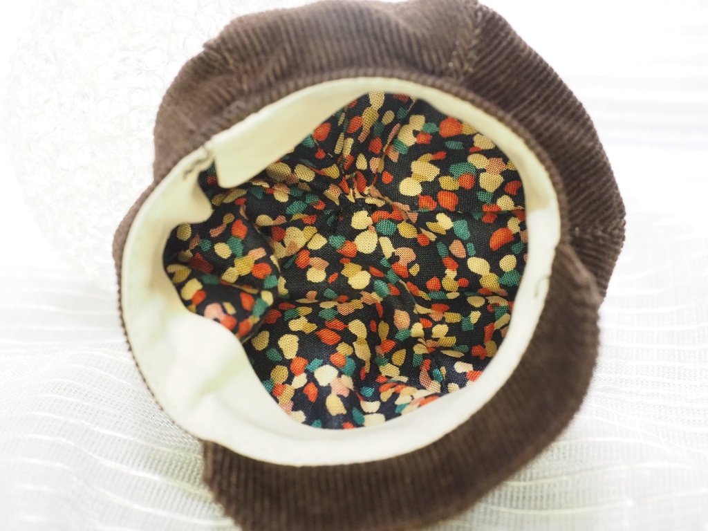 6-7インチ 頭囲約19㎝ 幼SD DP キャスケット こげ茶