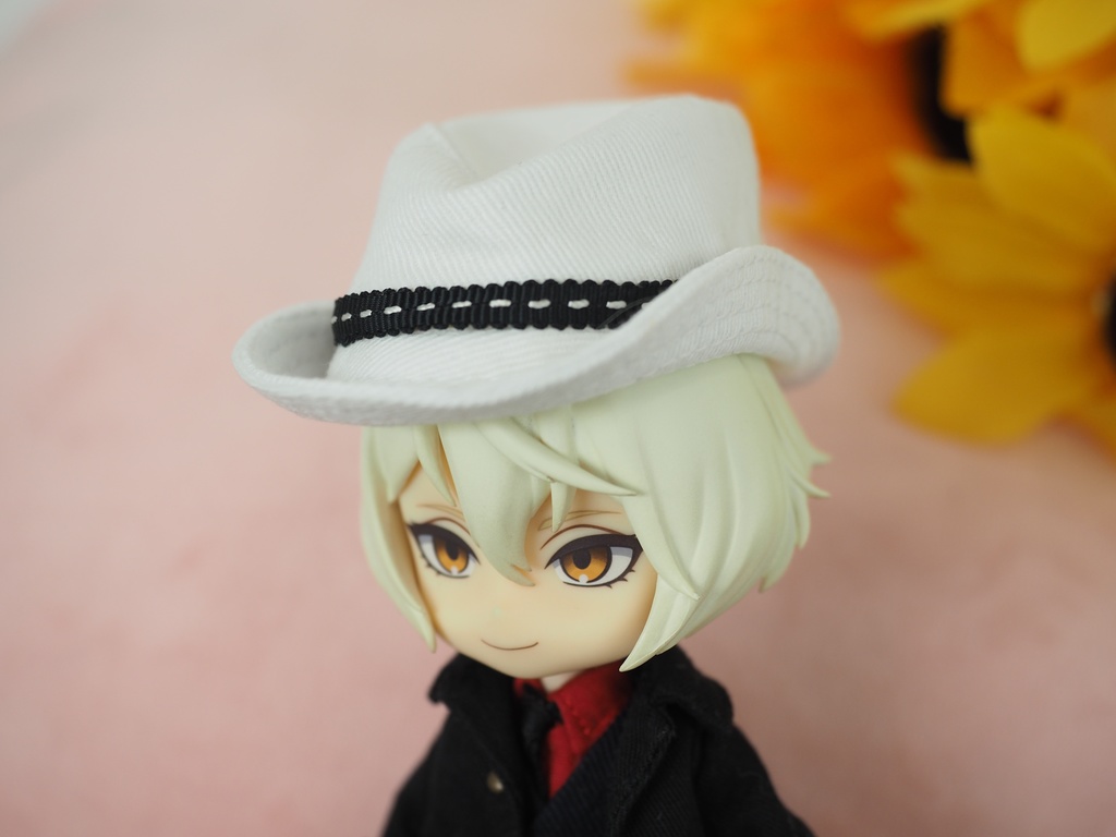 ねんどろいど imda1.7 頭囲約15センチ 中折れ帽子白