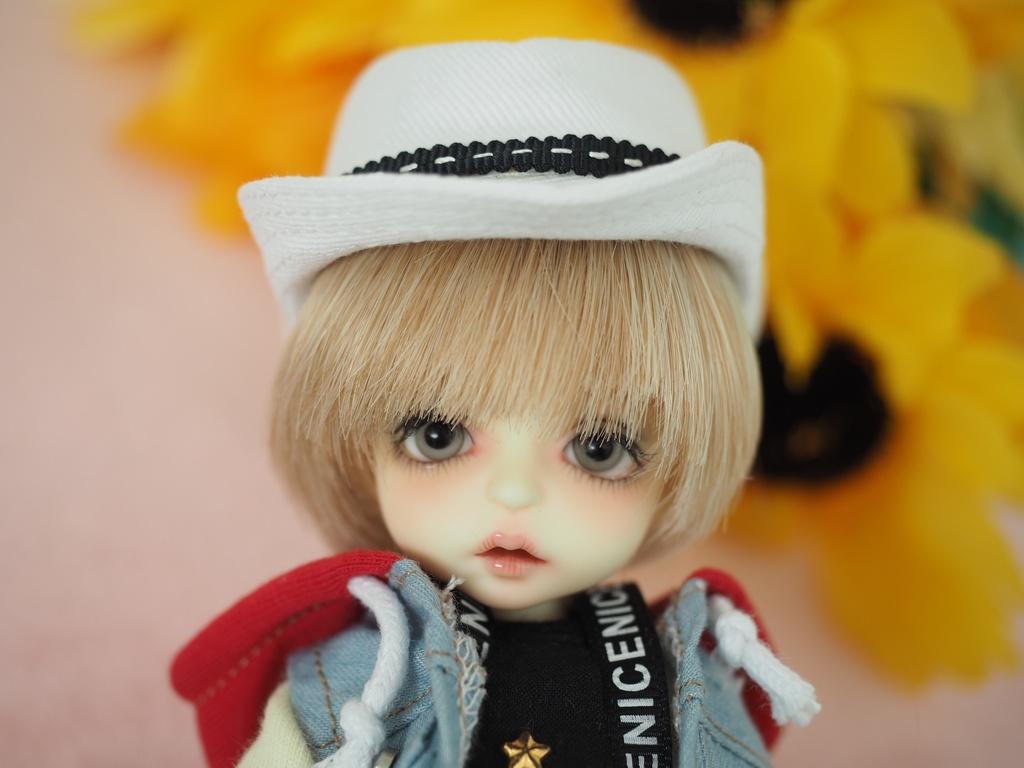 ねんどろいど imda1.7 頭囲約15センチ 中折れ帽子白