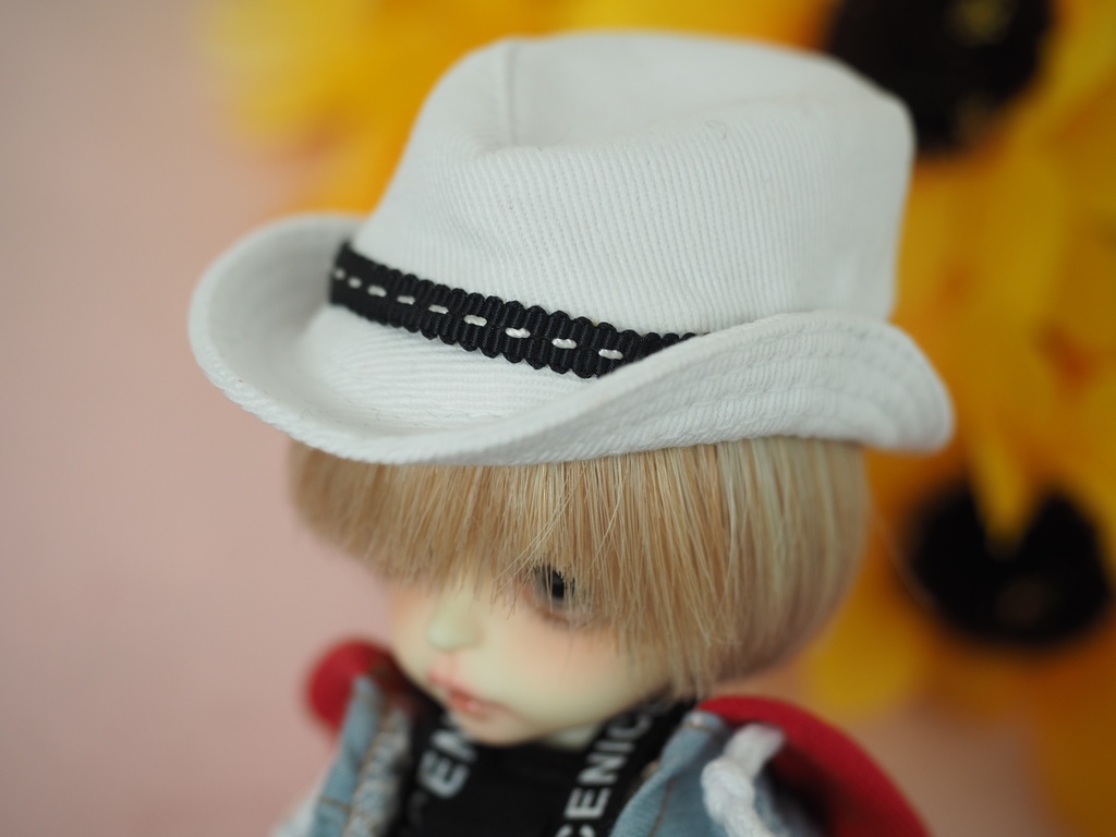 ねんどろいど imda1.7 頭囲約15センチ 中折れ帽子白