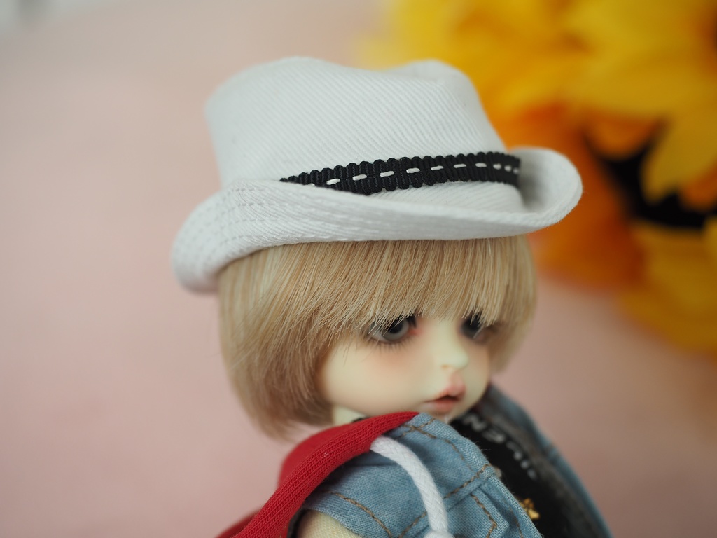 ねんどろいど imda1.7 頭囲約15センチ 中折れ帽子白