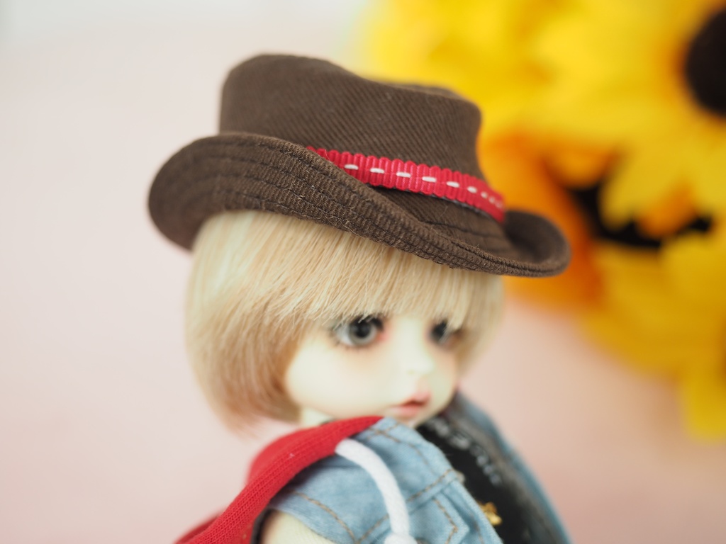 ねんどろいど imda1.7 頭囲約15センチ 中折れ帽子茶色