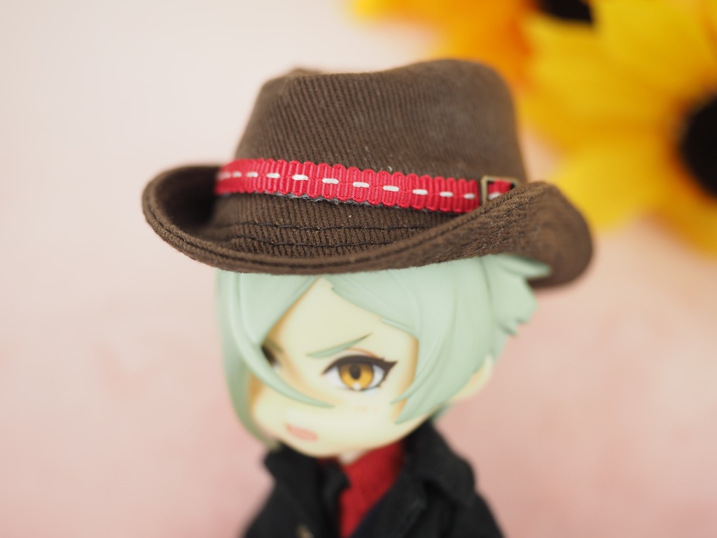 ねんどろいど imda1.7 頭囲約15センチ 中折れ帽子茶色