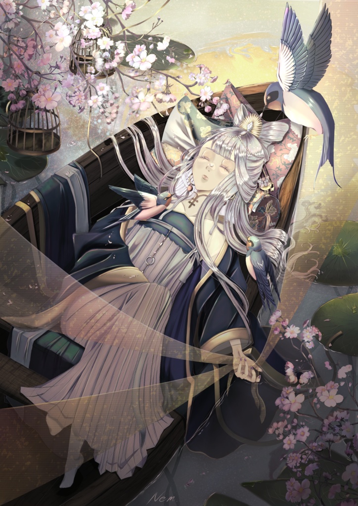 「夢見草」ポストカード