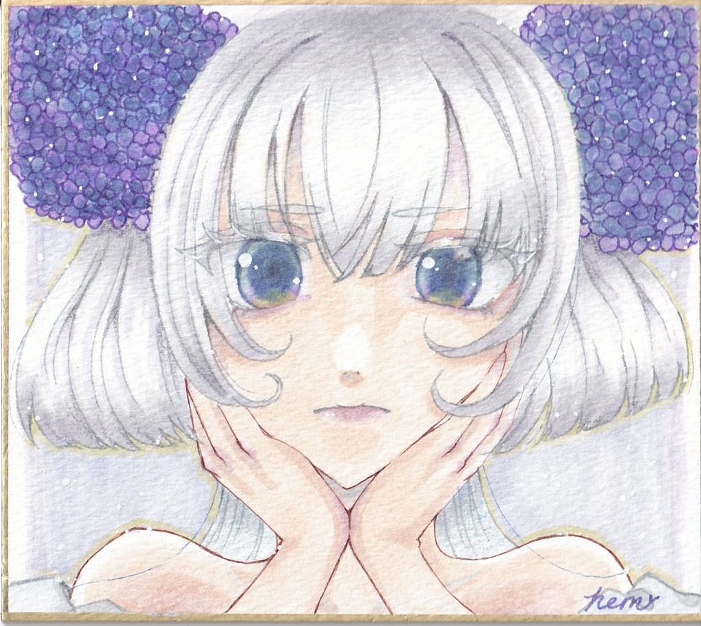 原画ミニ色紙