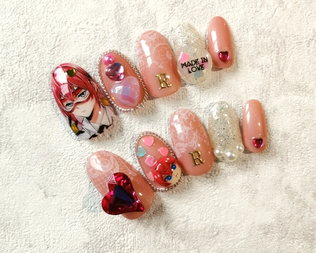 手描きネイル リドルイメージネイル Happynail Booth