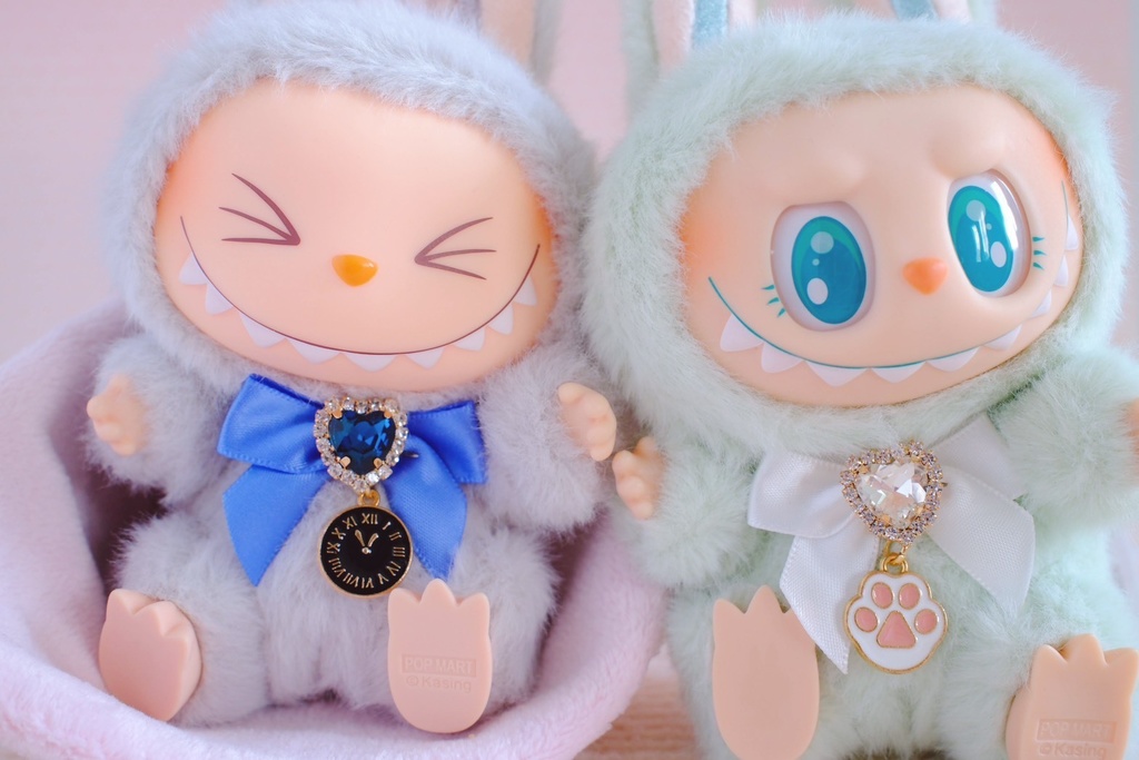 ぬいぐるみ ラブブ用 リボンネックレス